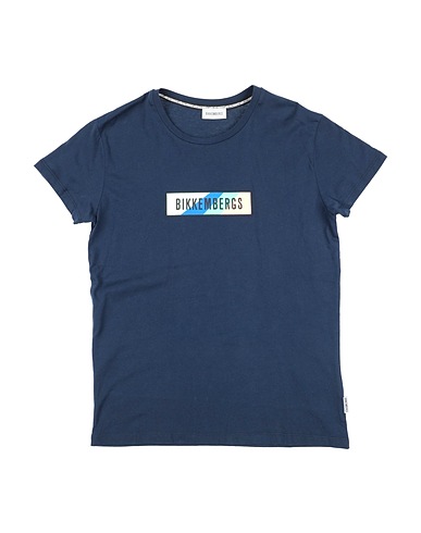 BIKKEMBERGS T-shirt Navy blue 100% Cotton