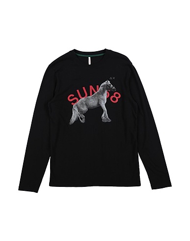SUN 68 T-shirt Black 100% Cotton
