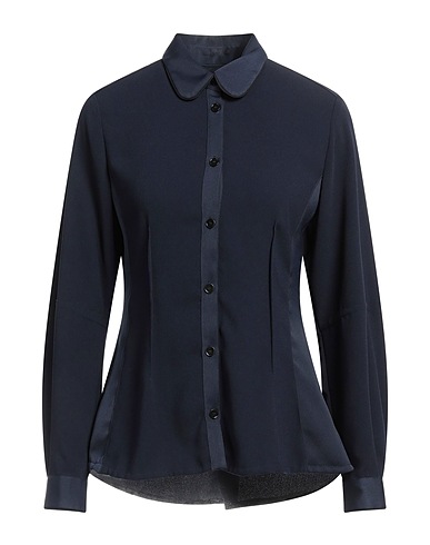 HIGH Solid color shirts & blouses Midnight blue 100% Polyester