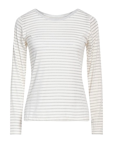 CARACTÈRE T-shirt White 86% Viscose, 6% Elastane, 4% Metal, 4% Polyamide