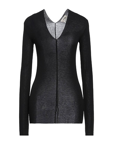 OTTOD'AME Ｔシャツ ブラック レーヨン 65% / ナイロン 18% / カシミヤ 9% / ポリウレタン 8%