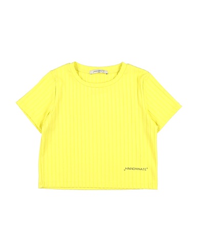 HINNOMINATE T-shirt KIDS Yellow 66% Viscose, 31% Polyester, 3% Elastane