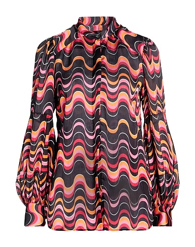 HIGH Patterned shirts & blouses Black 100% Polyester