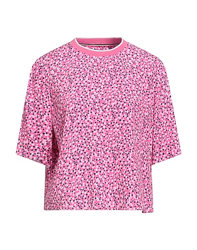 TOMMY JEANS T-shirt Pink 100% Viscose