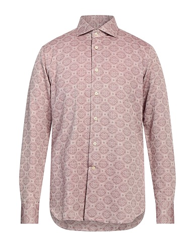 CALIBAN Patterned shirt Antique rose 70% Cotton, 15% Modal, 15% Cupro