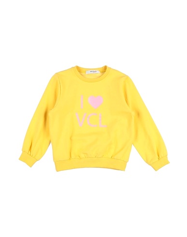 VICOLO Felpa Giallo 95% Cotone, 5% Elastan