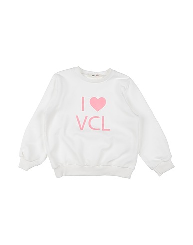 VICOLO Sweatshirt Ivory 95% Cotton, 5% Elastane