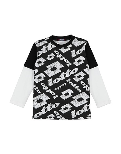 LOTTO T-shirt Black 100% Cotton