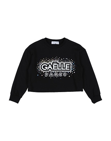 GAëLLE Paris Sweatshirt Black 94% Cotton, 6% Elastane