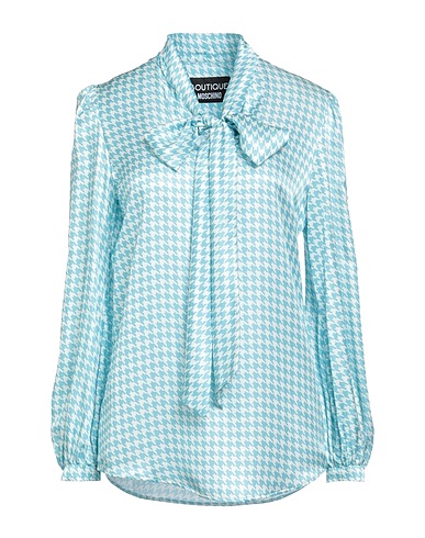 BOUTIQUE MOSCHINO Top Sky blue 65% Viscose, 35% Silk