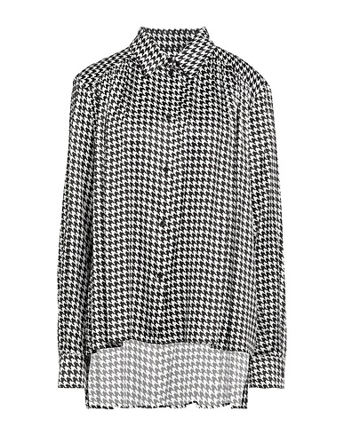 BOUTIQUE MOSCHINO Hemden und Blusen mit Muster Schwarz 65% Viskose, 35% Seide