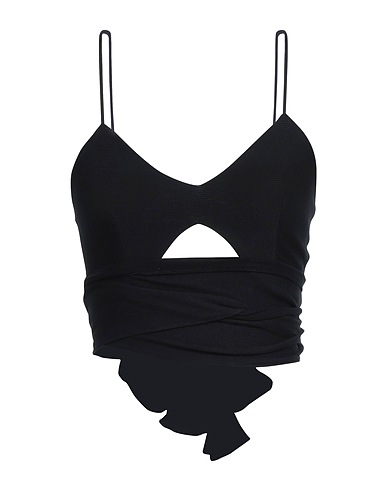LAMA JOUNI Top Nero 96% Viscosa, 4% Elastan