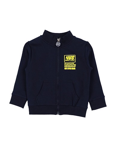 PACIOTTI 4US Sweatshirt Midnight blue 95% Cotton, 5% Elastane