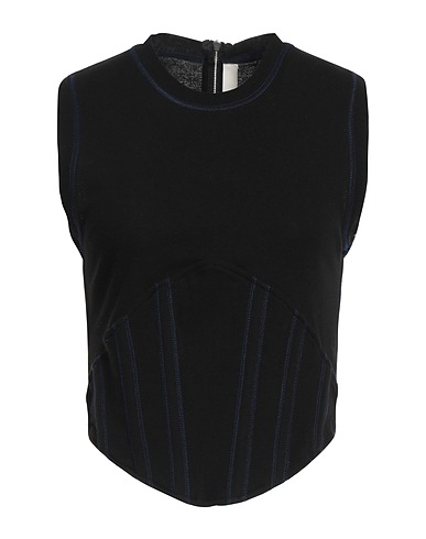 DION LEE Bustier Black 100% Cotton