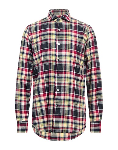 GUGLIELMINOTTI Kariertes Hemd 100% Baumwolle