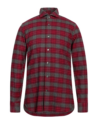 GUGLIELMINOTTI Checked shirt Magenta 100% Cotton