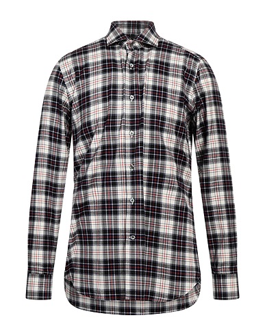 GUGLIELMINOTTI Checked shirt White 100% Cotton