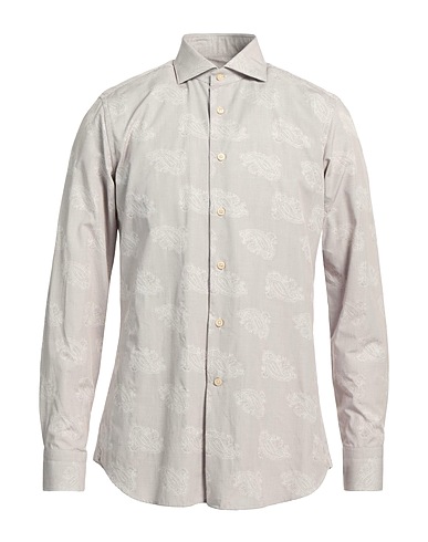 CALIBAN Patterned shirt Burgundy 100% Cotton