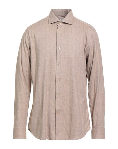 GUGLIELMINOTTI Patterned shirt Beige 100% Cotton