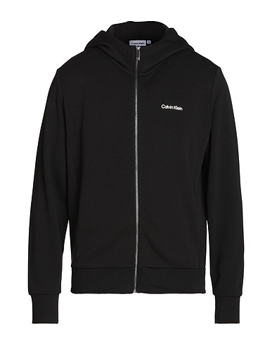 CALVIN KLEIN Hoodie Schwarz 64% Baumwolle, 36% Polyester