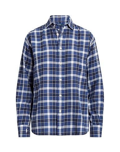 POLO RALPH LAUREN Checked shirt RELAXED FIT PLAID COTTON SHIRT
 Blue 100% Cotton