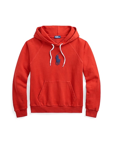 POLO RALPH LAUREN Hooded track jacket  Red 100% Cotton