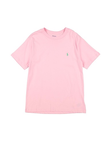 POLO RALPH LAUREN T-shirt Cotton Jersey Crewneck Tee
 Light pink 100% Cotton