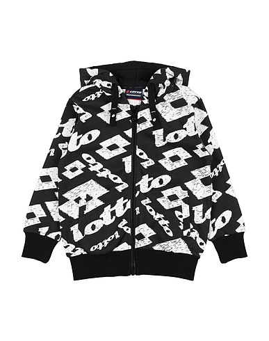 LOTTO Sweatshirt Schwarz 80% Baumwolle, 20% Polyester