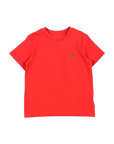 POLO RALPH LAUREN Ｔシャツ COTTON JERSEY CREWNECK TEE
 レッド コットン 100%