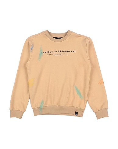 DANIELE ALESSANDRINI Sweatshirt Camel 100% Cotton