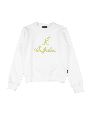 AUSTRALIAN Felpa Bianco 100% Cotone