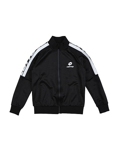 LOTTO Sweatshirt Black 80% Cotton, 20% Polyester