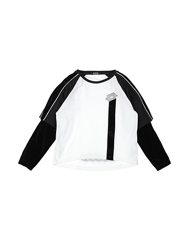 LOTTO T-shirt White 95% Cotton, 5% Elastane, Polyester