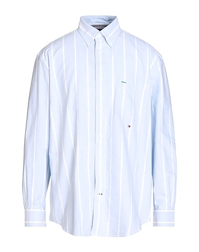 TOMMY HILFIGER Striped shirt Sky blue 100% Cotton