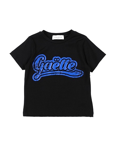 GAëLLE Paris T-shirt Black 93% Cotton, 7% Elastane
