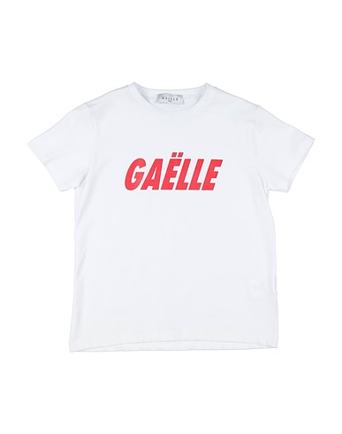 GAëLLE Paris T-shirt Bianco 93% Cotone, 7% Elastan