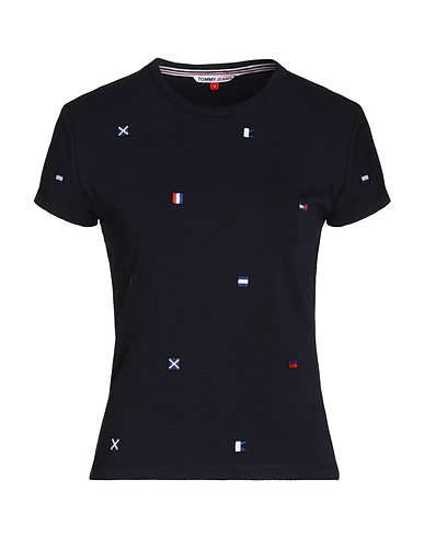 TOMMY JEANS Ｔシャツ ネイビー コットン 92% / ポリウレタン 8%