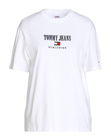 TOMMY JEANS T-Shirt Weiß 100% Baumwolle