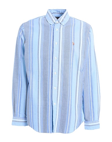 POLO RALPH LAUREN Striped shirt Light blue 100% Cotton