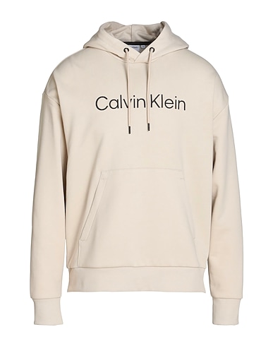 CALVIN KLEIN Hooded track jacket  Beige 100% Cotton