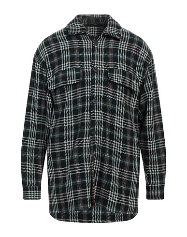 I'M BRIAN Hemd mit Muster Dunkelgrün Wolle, Polyester, Acryl, Andere Fasern