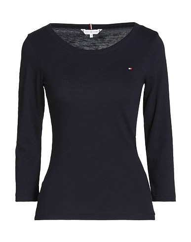 TOMMY HILFIGER Basic T-Shirt Marineblau 100% Baumwolle