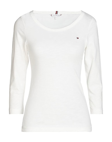 TOMMY HILFIGER Basic T-Shirt White 100% Cotton