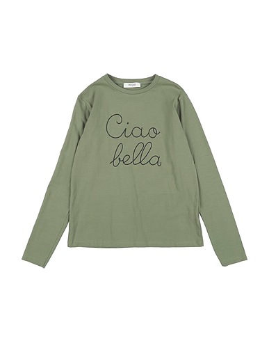 VICOLO T-shirt Military green 90% Cotton, 10% Elastane