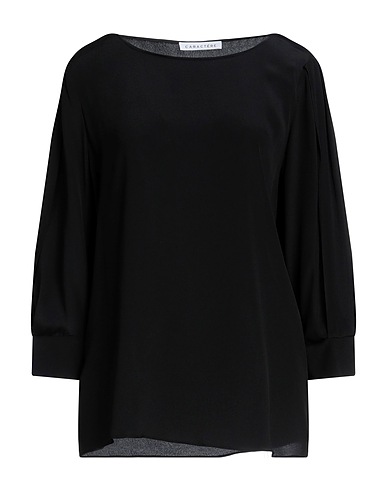 CARACTÈRE Top Nero 69% Acetato, 31% Seta