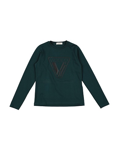 VICOLO T-shirt Dark green 90% Cotton, 10% Elastane