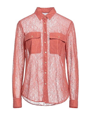 CARACTÈRE Lace shirts & blouses Antique rose 82% Polyimide, 18% Elastane