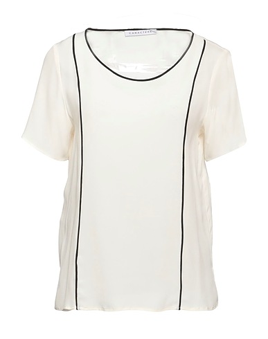 CARACTÈRE Top White 69% Acetate, 31% Silk
