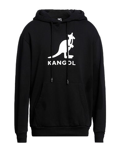 KANGOL Hooded sweatshirt Black 100% Cotton