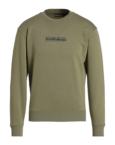 NAPAPIJRI Sweatshirt VERDE MILITARE 90% Baumwolle, 10% Polyester